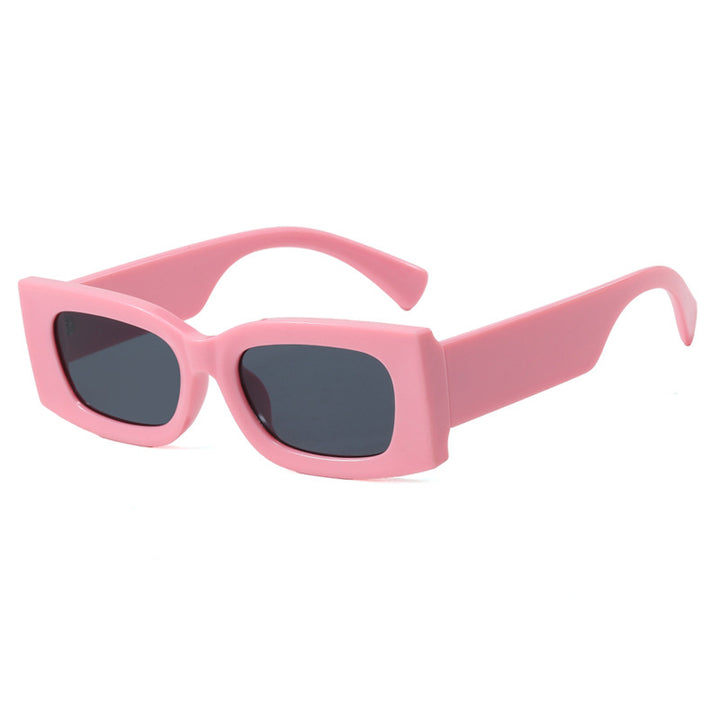 Women's fashionable square sunglasses with transparent frame and protective UV filter Stornfield