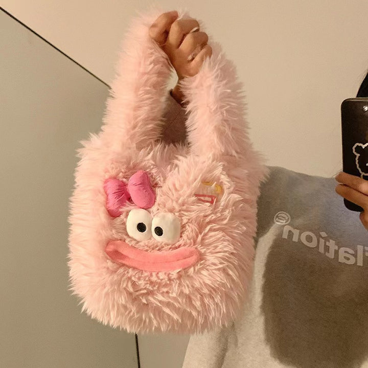 Cozy plush handbag with animal motif Stornfield