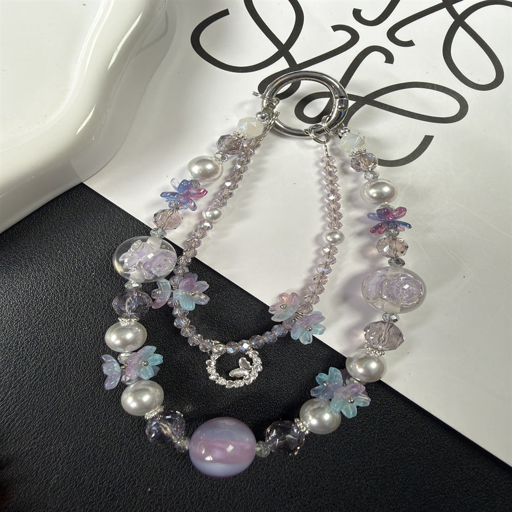 Floral Beaded Charm Necklace Stornfield