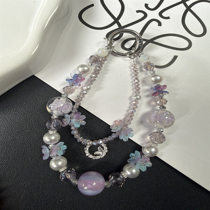 Floral Beaded Charm Necklace Stornfield