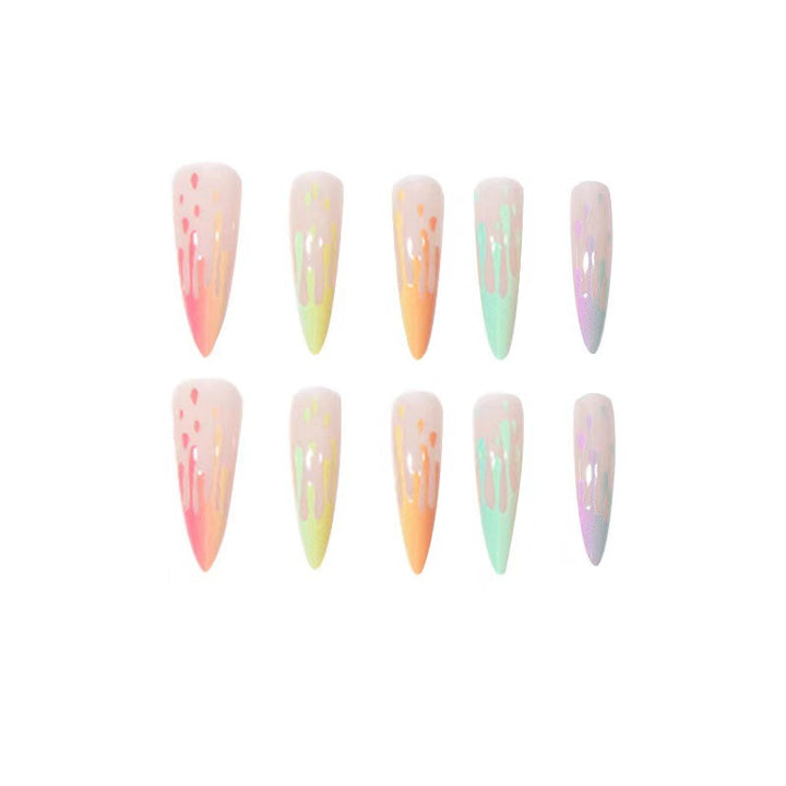 Artificial nail tips in drop design Stornfield