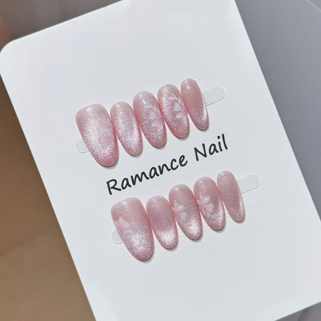 Floral Design Press-On Nail Set Stornfield