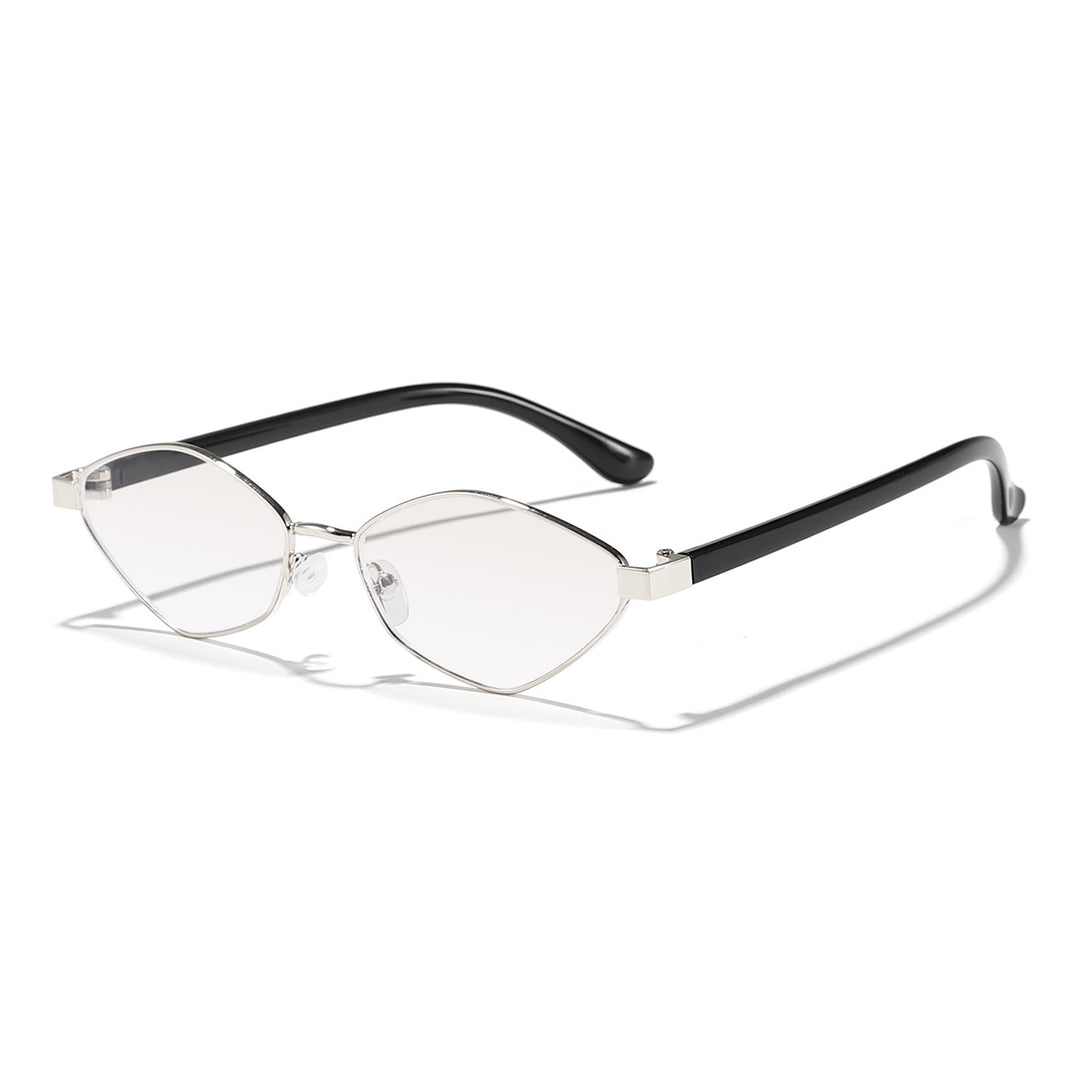 Women's Cat Eye Sunglasses with Brown Lenses and Elegant Metal Frame Stornfield