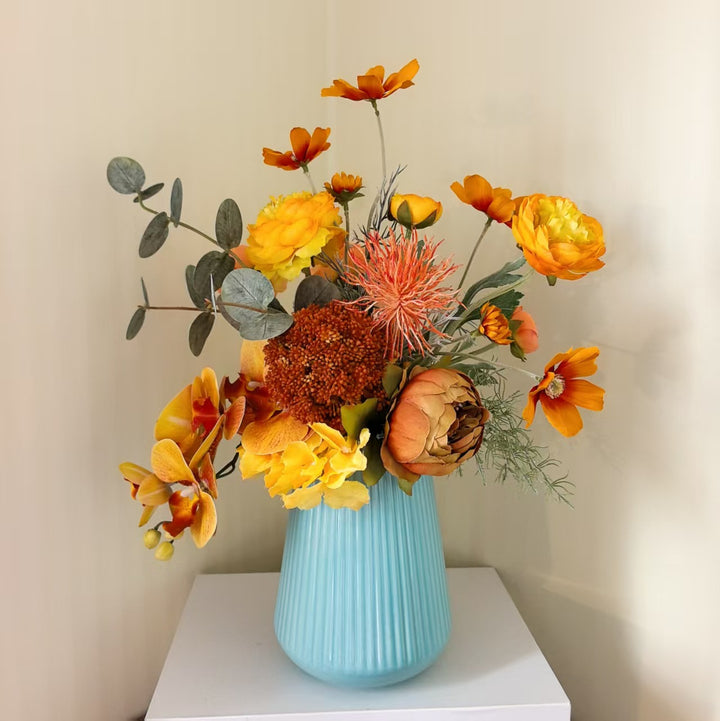 Lifelike Botanical Floral Bouquet