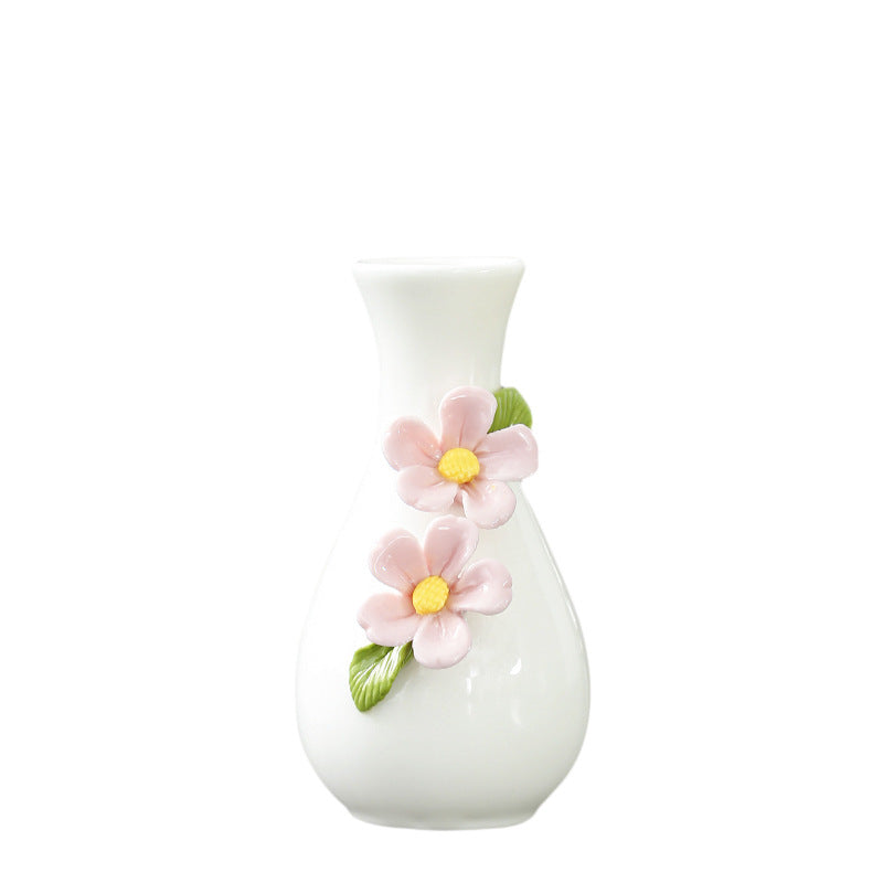 Elegant Floral Themed Ceramic Vase Stornfeild