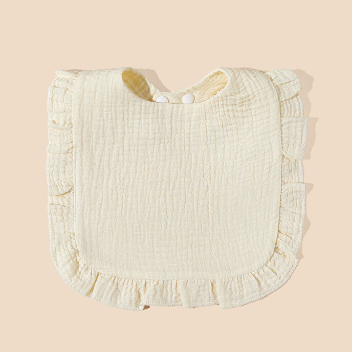 Soft Ruffled Muslin Baby Bib Stornfield