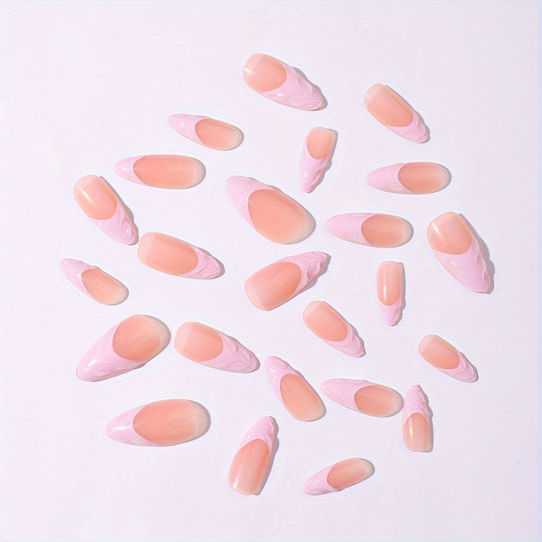 Artificial nail set with elegant tips and filigree design Stornfield