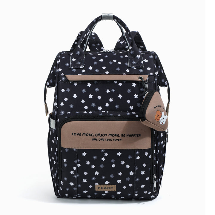 Chic Floral Print Multi-Functional Backpack Stornfield
