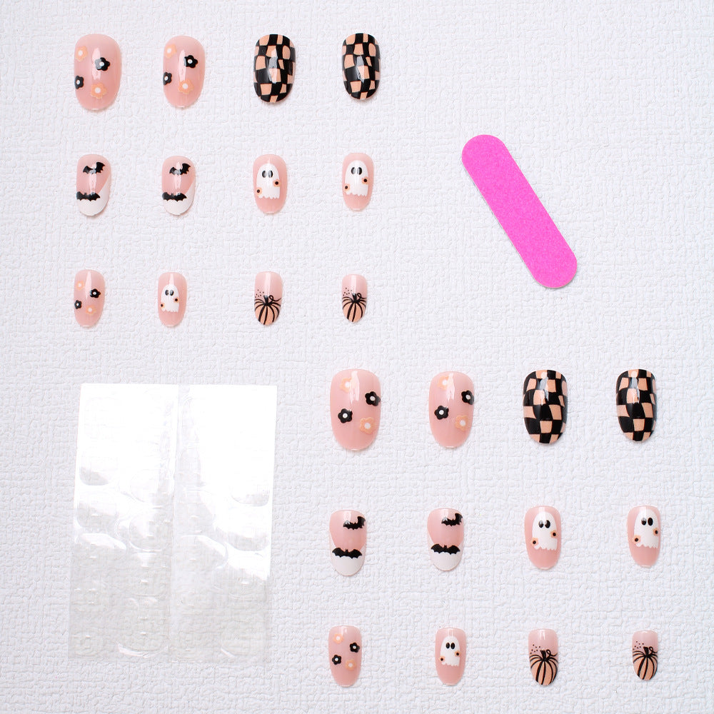 Halloween-Themed Press-On Nail Art Stornfield 1787370325