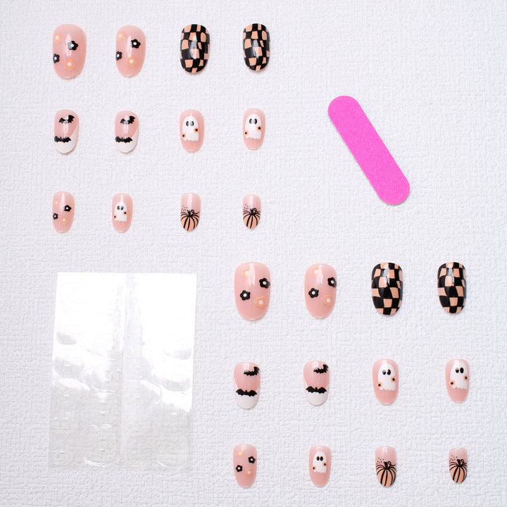 Halloween-Themed Press-On Nail Art Stornfield 1787370325