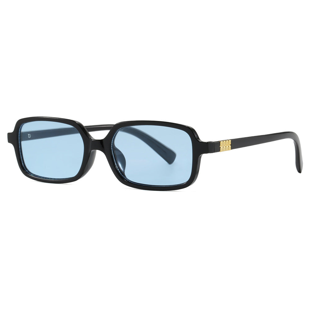 Women's fashionable square glasses with elegant plastic frame and gold accents Stornfield