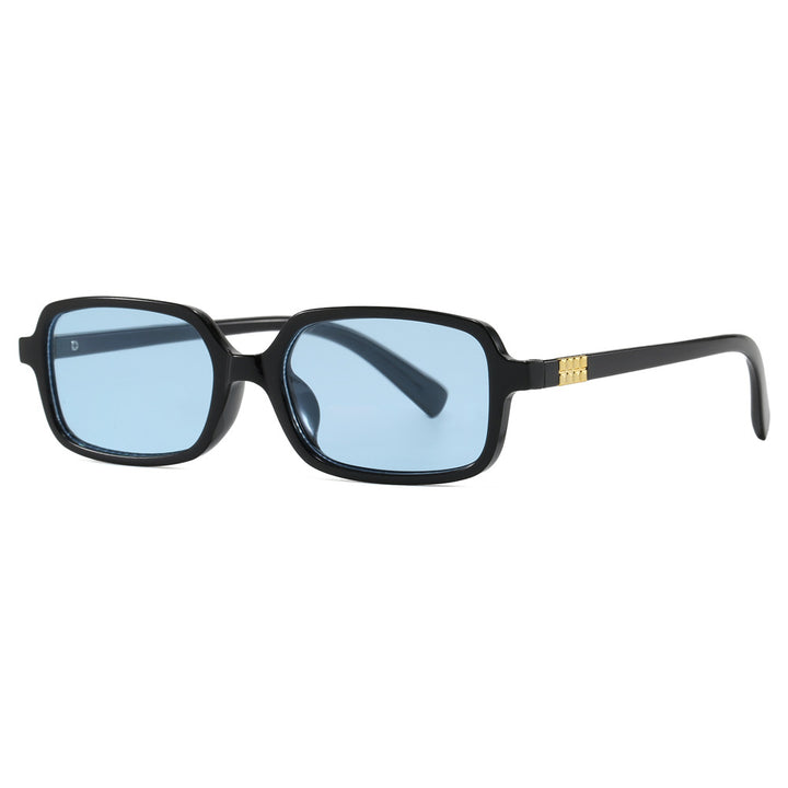 Women's fashionable square glasses with elegant plastic frame and gold accents Stornfield