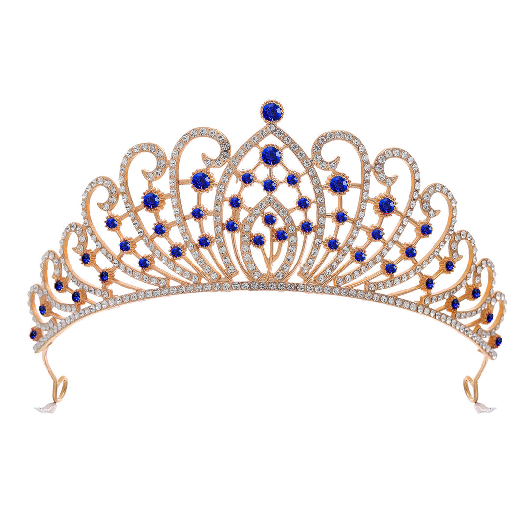 Ladies Elegant Rhinestone Tiara with Floral Details Stornfield