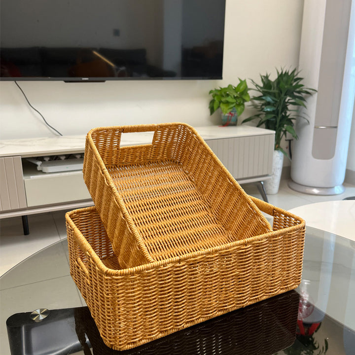 Handcrafted Rectangular Storage Basket Stornfield