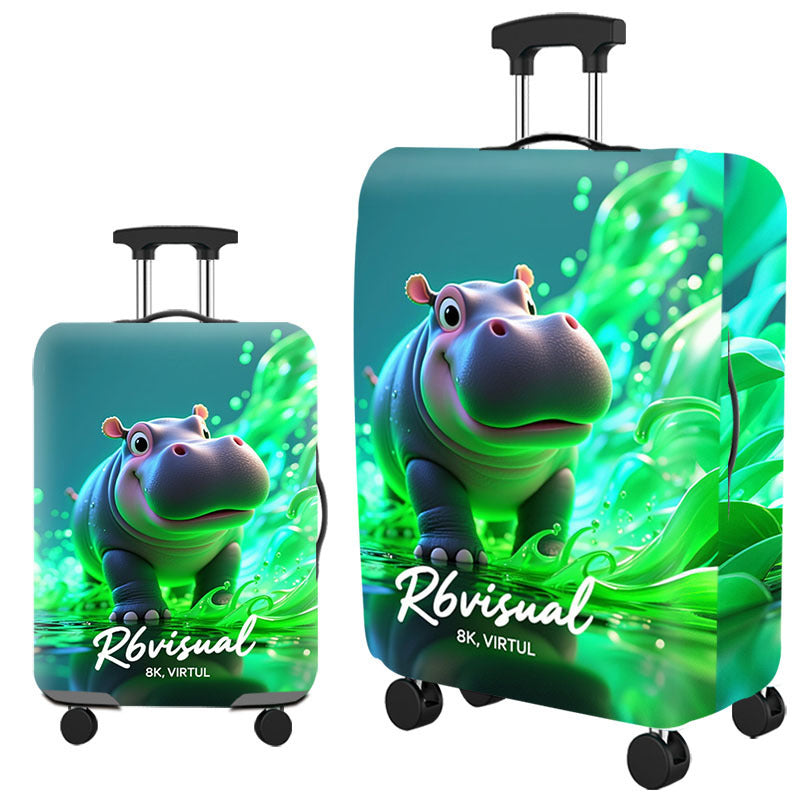 Tropical Leaf Print Hard Shell Luggage Stornfield
