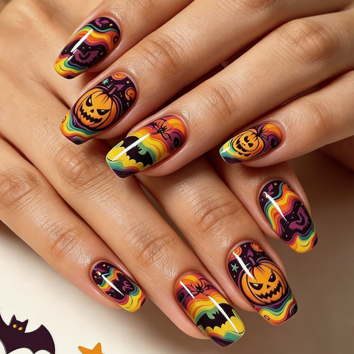 Creative Halloween-Themed Press-On Nails Stornfield