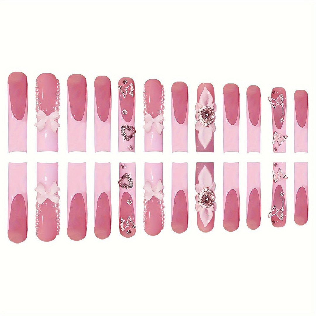 Decorative Press-On Nail Set Stornfield