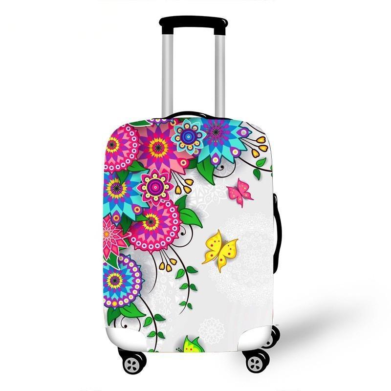 Women's hardshell travel suitcase with floral design Stornfield