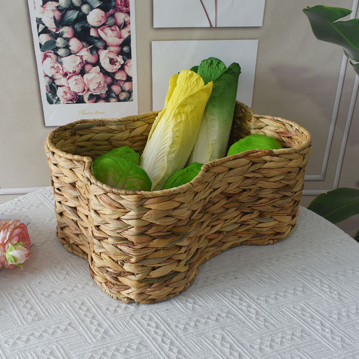 Woven Storage Basket with Organic Curved Design Stornfield