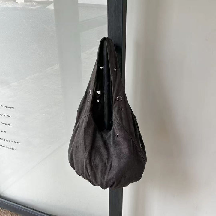 Slouchy Canvas Shoulder Bag