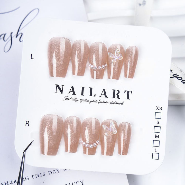 Artistic 3D Butterfly Press-On Nail Set Stornfield