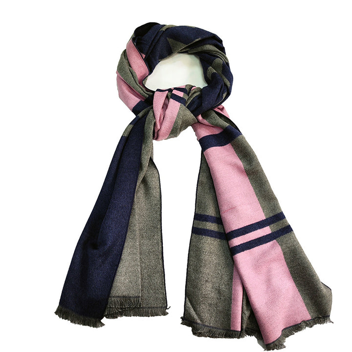 Women's Elegant and Warm Scarf with Modern Check Pattern Stornfield