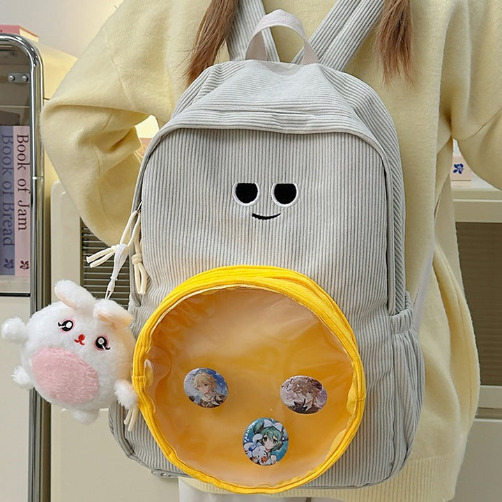 Backpack with Transparent Viewing Window and Animal Pendant Stornfield