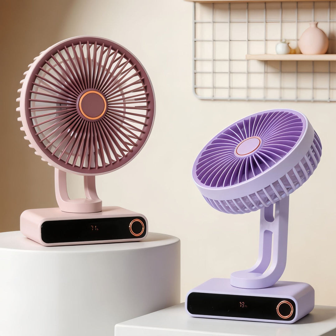 Women's Portable Table Fan with Modern Design and Adjustable Tilt Angle Stornfield