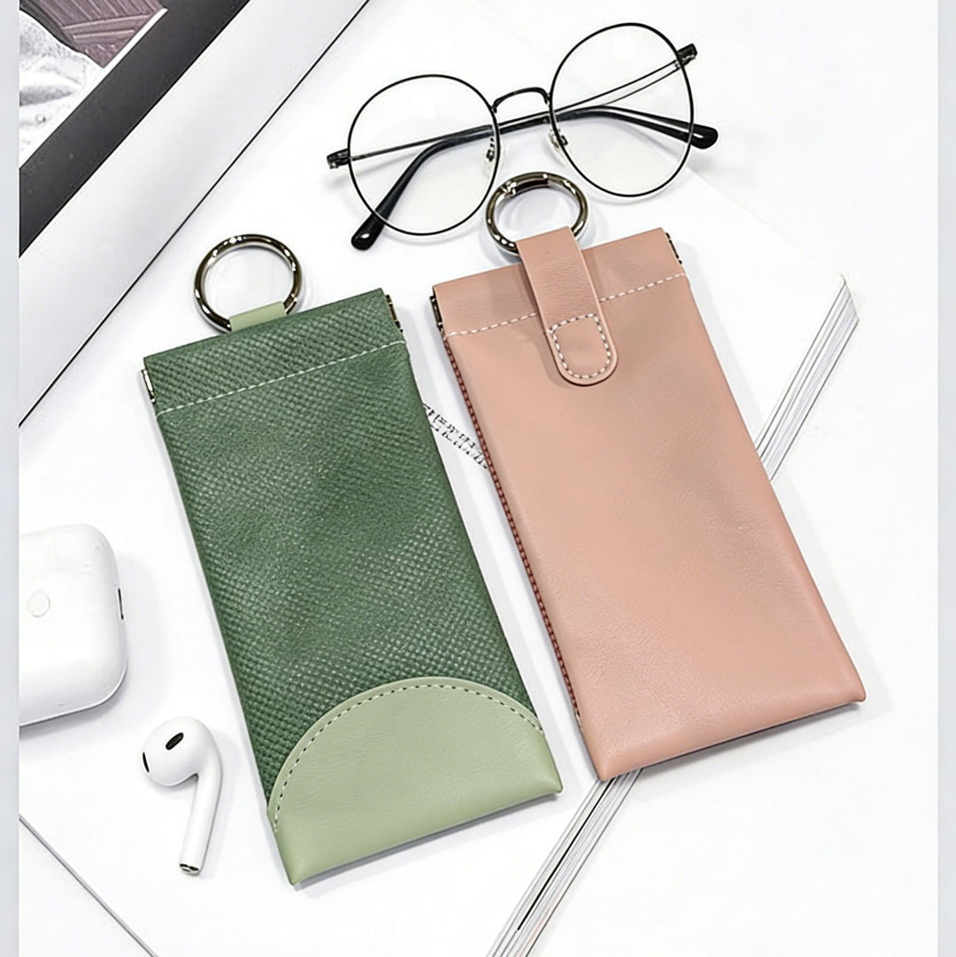 Luxurious Textured Leather Eyewear Case Stornfield