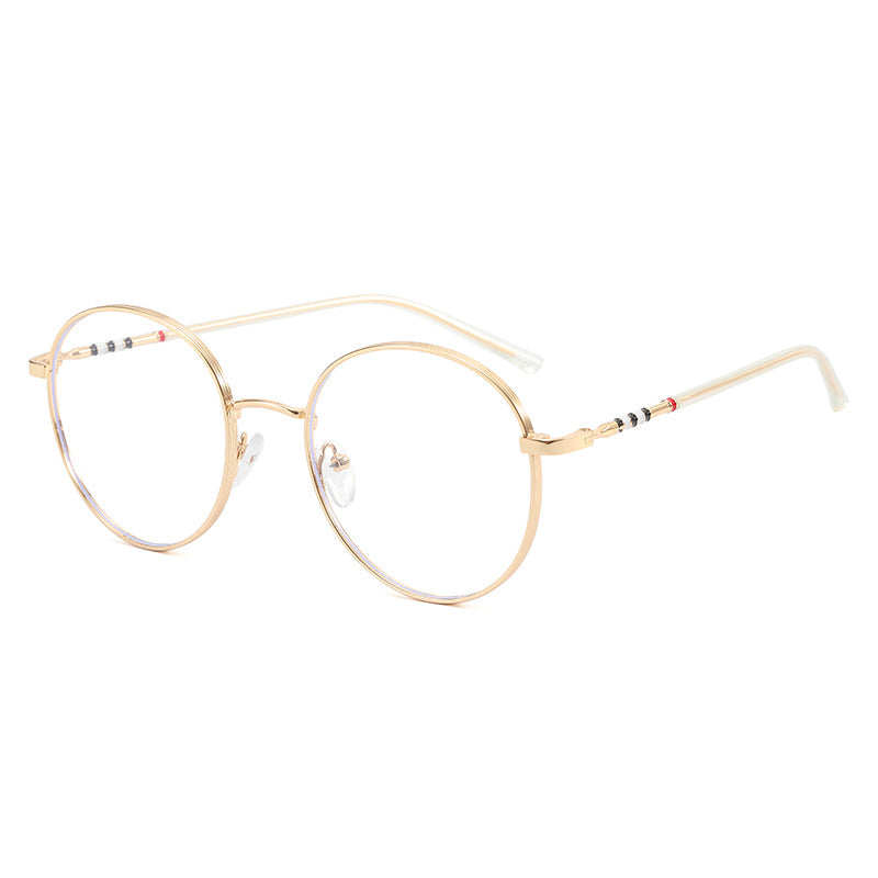 Ladies fashionable round sunglasses with elegant metal frame Stornfield