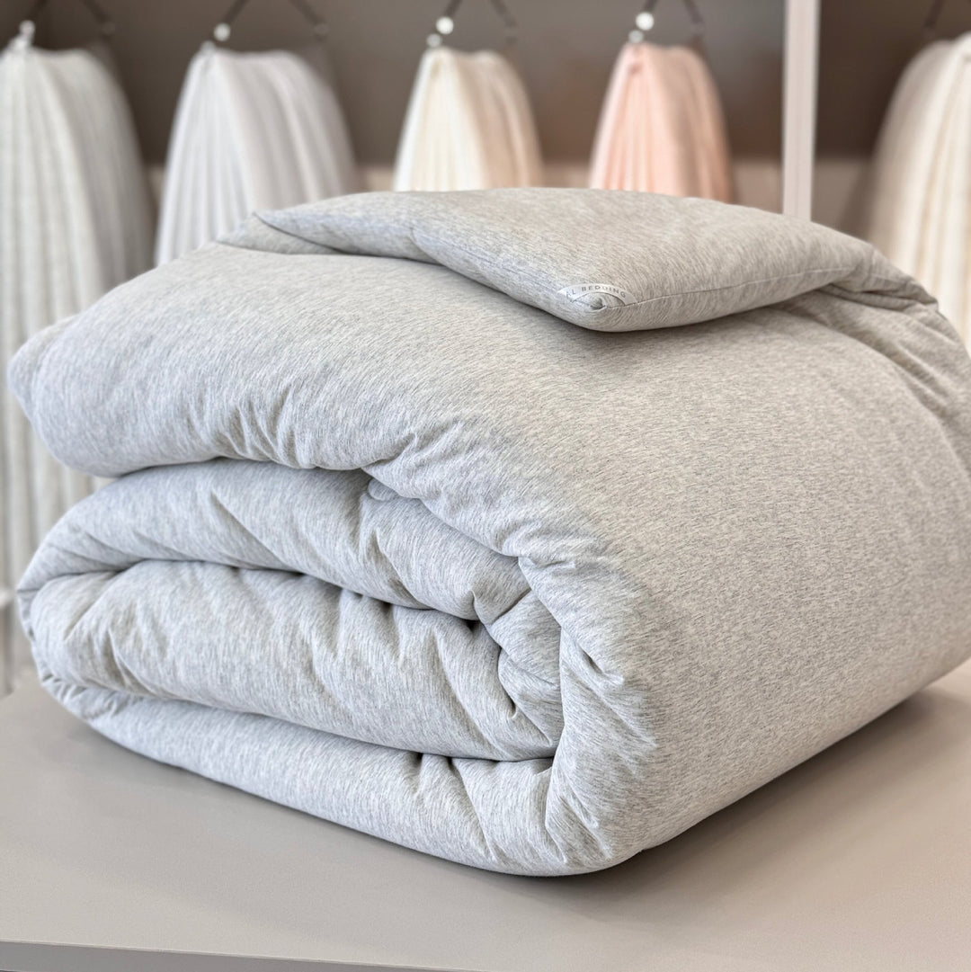Jersey-Knit Cotton-Blend All-Season Comforter