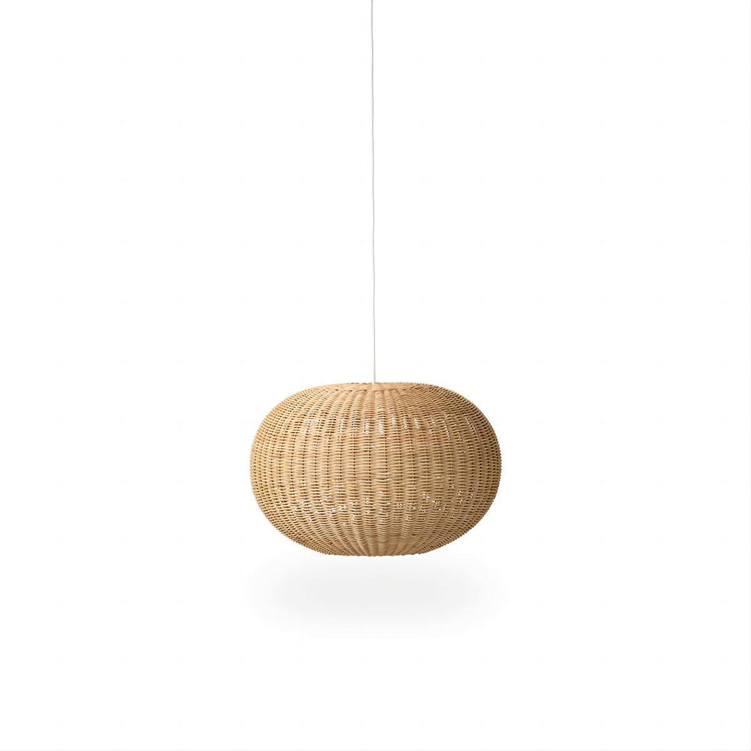 Stylish pendant lamp made from handwoven natural material Stornfield