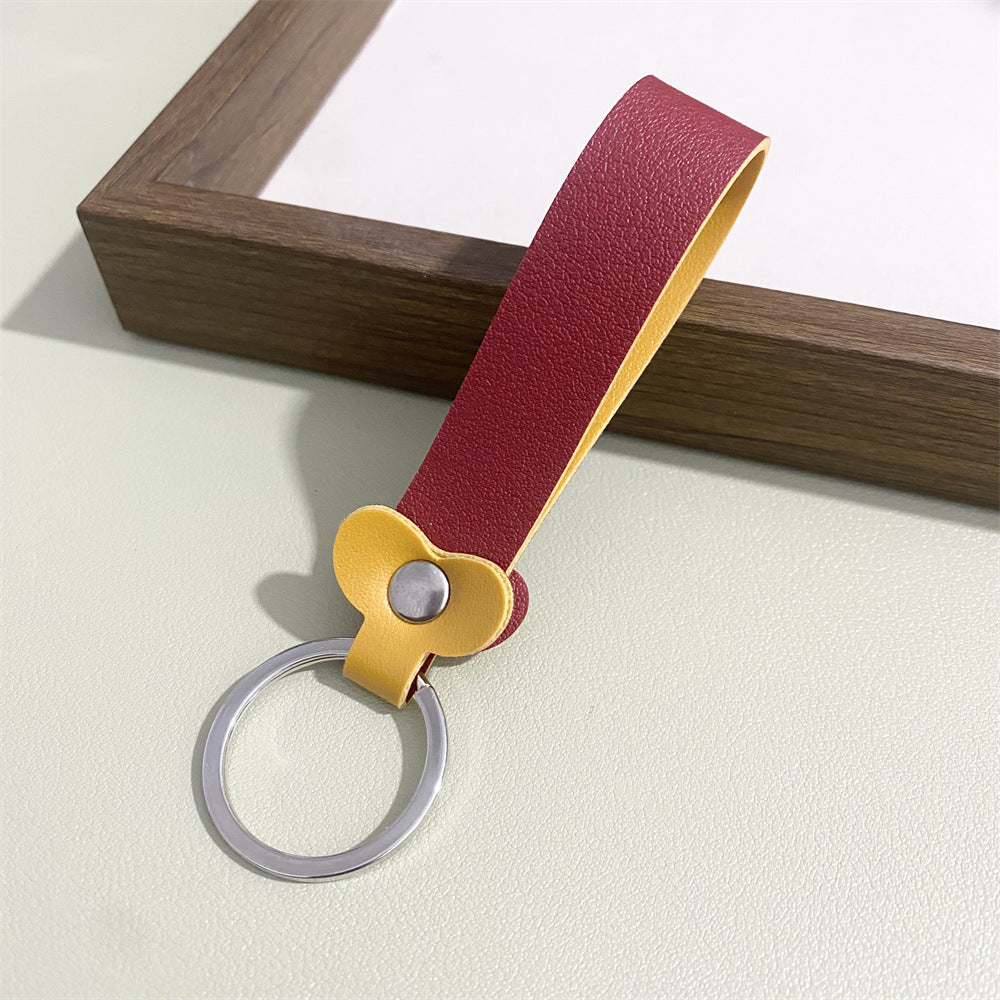 Floral Leather Keyring Stornfield