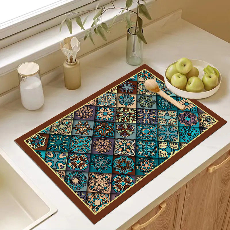 Playful Textured Kitchen Mat Stornfield