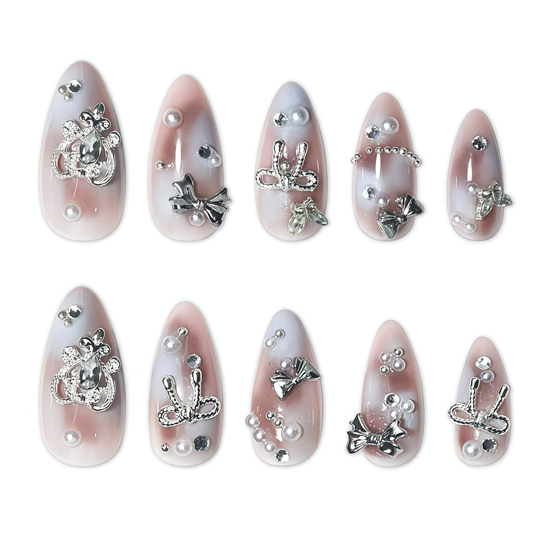 Decorative Stiletto Press-On Nail Set Stornfield