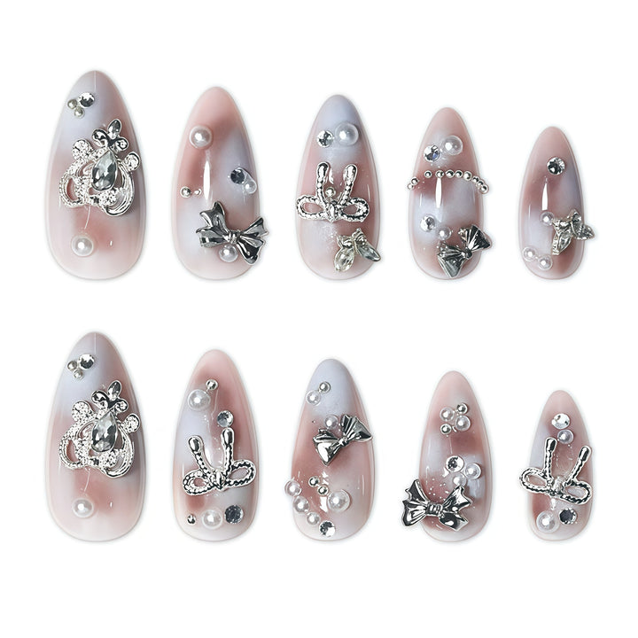 Decorative Stiletto Press-On Nail Set Stornfield