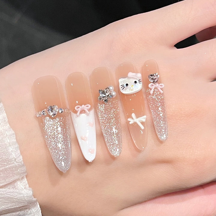 Decorative Premium Press-On Nail Extensions Stornfield