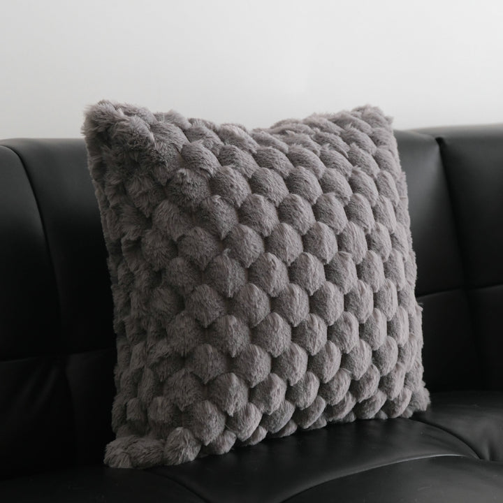 Plush Textured Accent Pillow