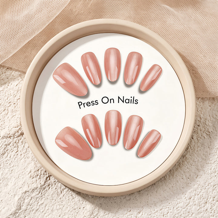 Natural Finish Press-On Nails Stornfield