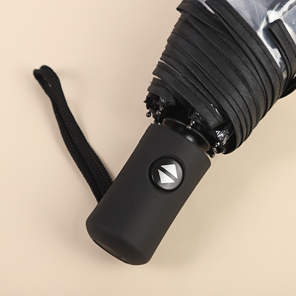 Women's Foldable Umbrella with Transparent Design and Animal Patterns Stornfield