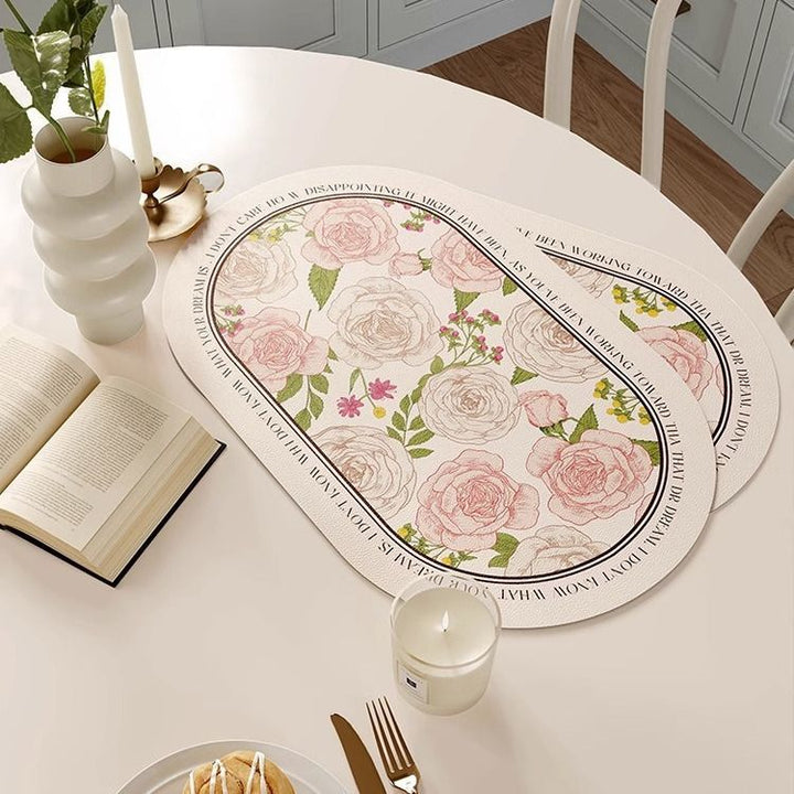 Floral-Themed Decorative Placemats Stornfield