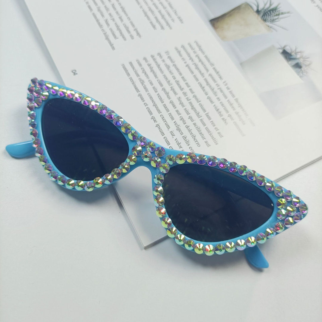 Women's Cat-Eye Sunglasses with Sparkling Crystal Trimming Stornfield