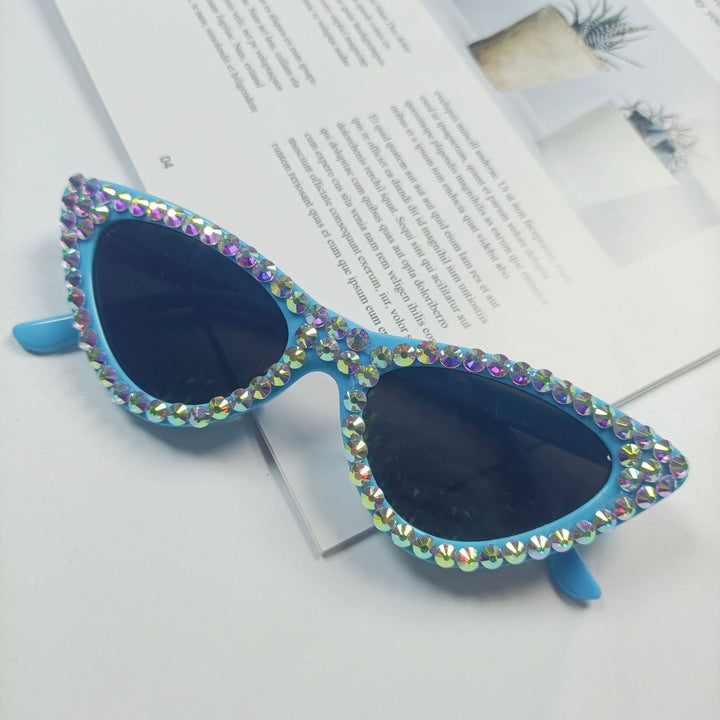 Women's Cat-Eye Sunglasses with Sparkling Crystal Trimming Stornfield