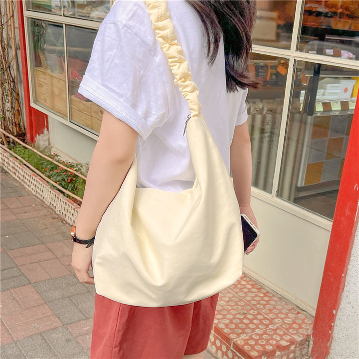 Elegant Ruched Handle Shoulder Bag