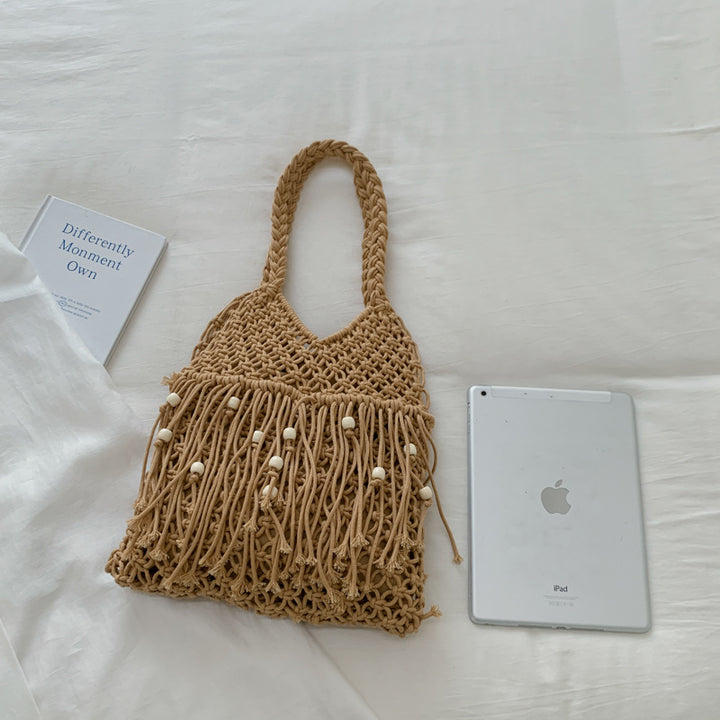 Handcrafted Macrame Bag with Tassels Stornfield