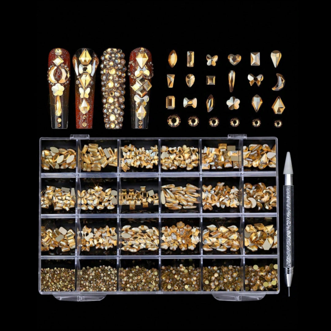 Nail Art Decorating Gems Set