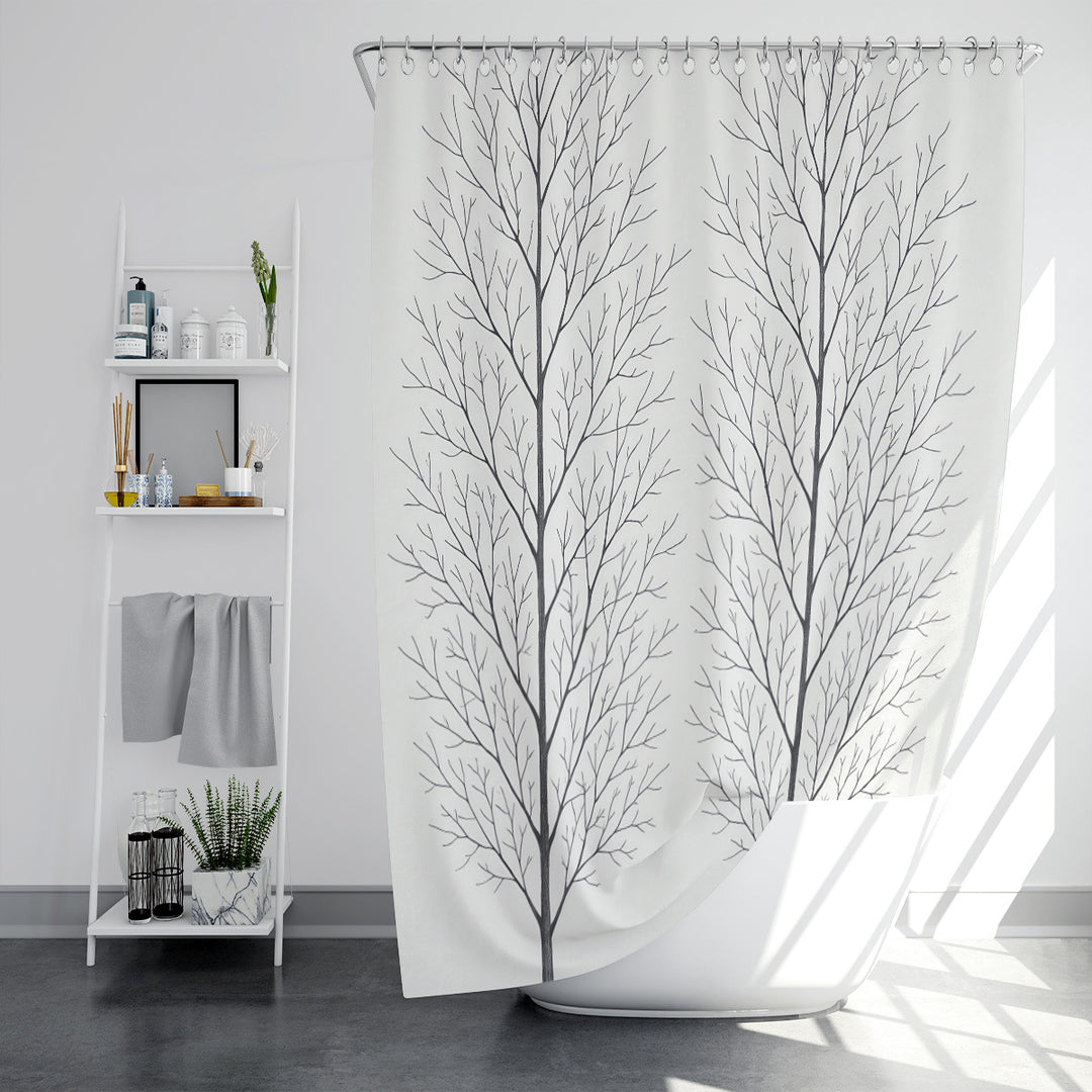 Artistic Tree Design Shower Curtain Stornfield