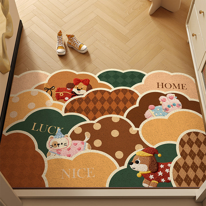 Playful Dog-Themed Area Mat