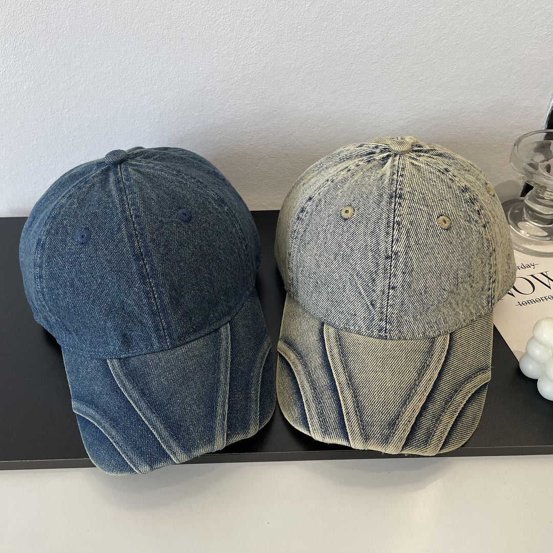 Women's Vintage Distressed Denim Baseball Cap Stornfield