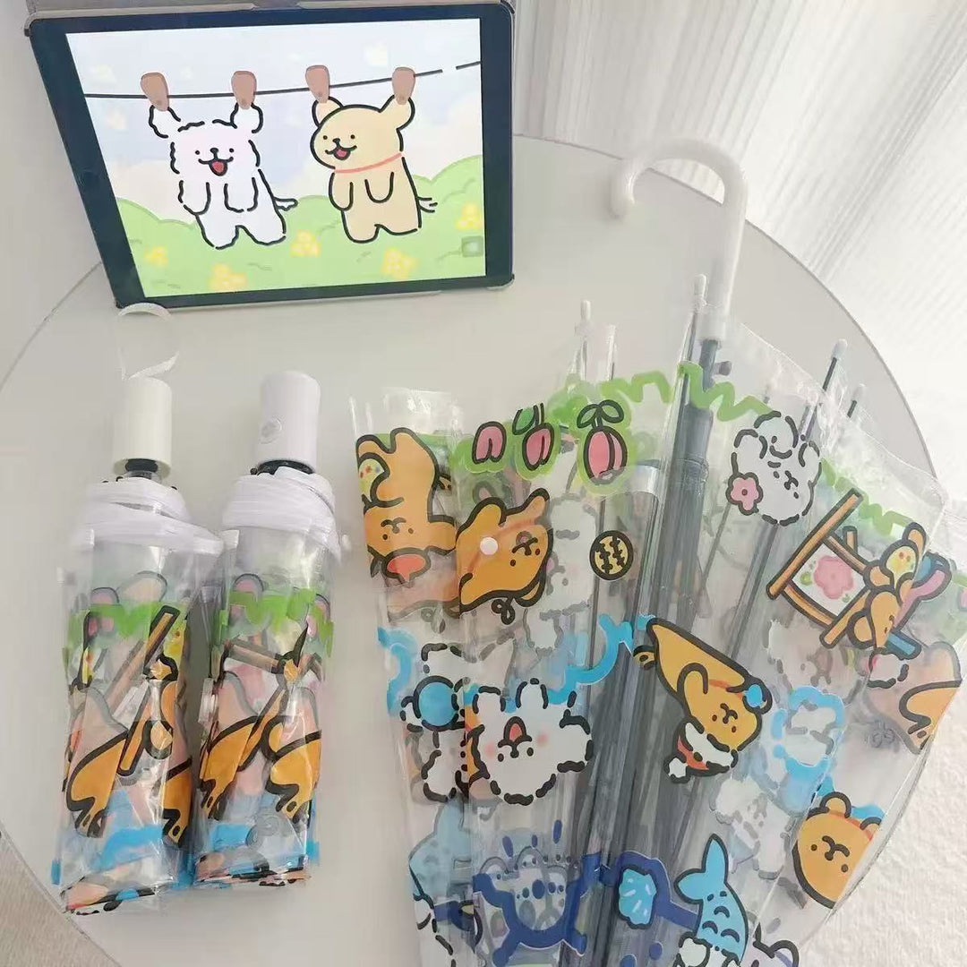 Women's Transparent Umbrella with Animal Patterns Stornfield